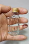 Hermia Juego de 6 Botellas de Vidrio con Detalles Dorados de 100 ml